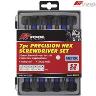 SCREWDRIVER HEX S2 STEEL 50MM SET 7 PCE