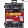 SCREWDRIVER HEX S2 STEEL 50MM SET 7 PCE