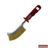 BRUSH HAND CR STEEL RED PLASTIC HANDLE