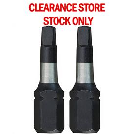 NLA** HEX 1/4  25MM  BIT SLOTTED 1/8 2PK