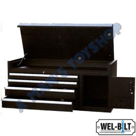 NLA* TOP TOOLBOX 4 DRAWER 1 DOOR 56" BLK