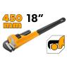 PIPE WRENCH 450MM, 18" DIPPED HANDLE