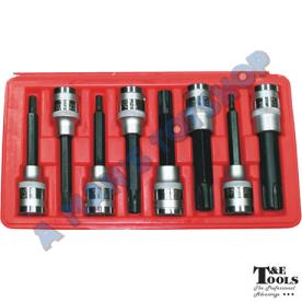 RIBE 1/2" DRIVE SOCKETS 8PC 100MM LONG