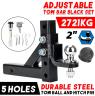 ADJUSTABLE DROP TRAILER HITCH 50MM BALL