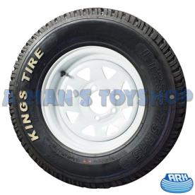 WHEEL & TYRE ASSY 15" LANDCRUISER WHITE