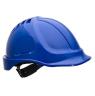 HARD HAT BLUE 56-63CM VENTED ABS SHELL