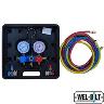 AIR CON MANIFOLD GAUGE KIT & HOSES