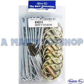 ASSORTED BAG OF R CLIPS & LYNCH PINS