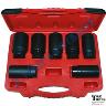 DEEP SOCKET SET 1/2 DR 29-38MM AXLE NUT