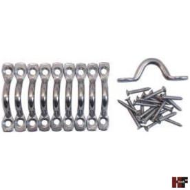 PAD EYE 5MM X 50MM STAINLESS 10 PIECE