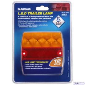 TRAILER LED LIGHT SQUARE 12V