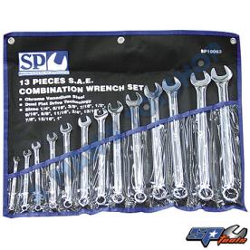 SPANNER SET AF 13PCE 1/4 TO 1" RING/OPEN