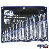 SPANNER SET AF 13PCE 1/4 TO 1" RING/OPEN