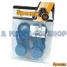 HYDRAULIC DUST CAP SET 2 X 1/2" M/F BLUE