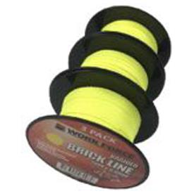 BRICK LINE NYLON LIME GREEN 50M 3PCE