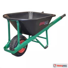 WHEELBARROW 100 LITRE POLY TRAY W/WHEEL