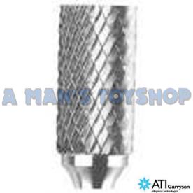 BURR 10MM HEAD CYLINDER D-CUT X 1/4