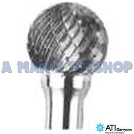 BURR 10MM BALL D-CUT 6MM SHANK