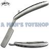 BARBER RAZOR ALL STAINLESS 76MM BLADE