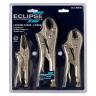 VICE GRIP SET 3 PIECE 150-250-180MM LONG