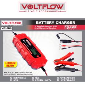 BATTERY CHARGER 10AMP, 6/12V 10 STAGE