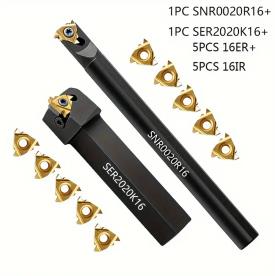 LATHE & THREADING TOOL 20MM WITH 10 TIP