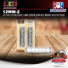 LRD REVERSE WHITE  LAMP STRIP 2 PIECE