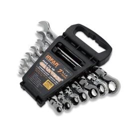 SAE FLEX HEAD COMBINATION WRENCH SET 7PC