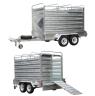 TANDEM GAL 10X6 DUAL AXLE CATTLE TRAILER