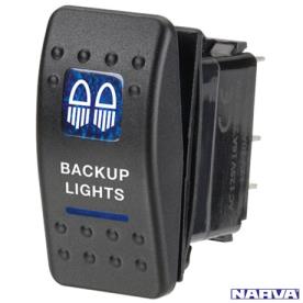 ROCKER SWITCH BLUE BACKUP LTS 12V ON/OFF