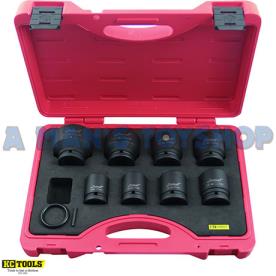 SOCKET SET IMPACT 3/4 DRIVE METRIC 8 PCE