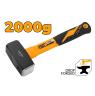 2KG STONING CLUB HAMMER F/GLASS HANDLE