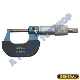 MICROMETER EXTERNAL 0-25MM x 0.004mm