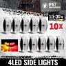 LED TRAILER SIDE LIGHT RED AMBER 10 PACK