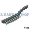 WIRE HAND BRUSH STAINLESS 4 ROW PLASTIC