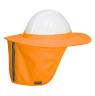 HI-VIS HARD HAT BRIM WITH NECK SHADE