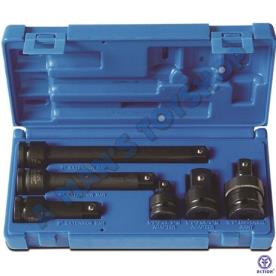 EXTENSION & ADAPTOR SET 1/2DR 6 PIECE