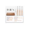 WOOD LATHE 3 PIECE CHISEL SET CARBON TIP