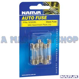 FUSE PACK GLASS TYPE 2 TO 30 AMPS 10PC