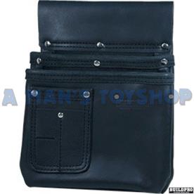 NAIL BAG BLACK 2 LARGE POCKETS 220X300MM